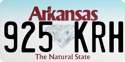 AR license plate 925KRH