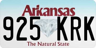 AR license plate 925KRK