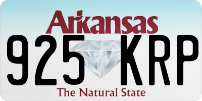 AR license plate 925KRP