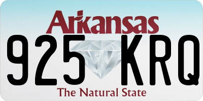 AR license plate 925KRQ