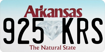 AR license plate 925KRS