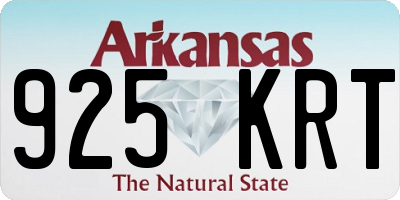 AR license plate 925KRT
