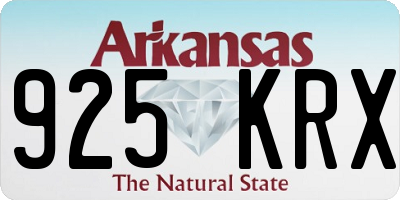 AR license plate 925KRX