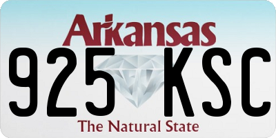 AR license plate 925KSC