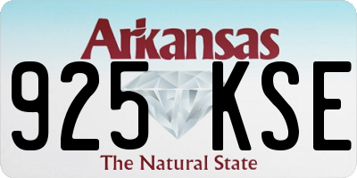 AR license plate 925KSE