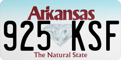 AR license plate 925KSF