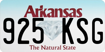 AR license plate 925KSG