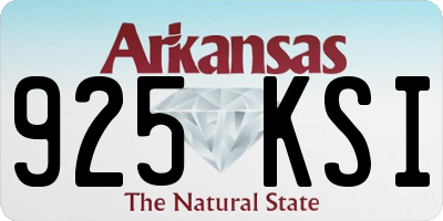 AR license plate 925KSI