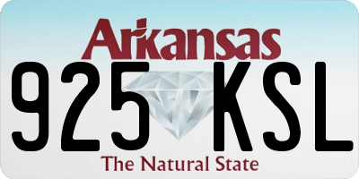 AR license plate 925KSL