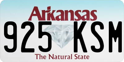 AR license plate 925KSM