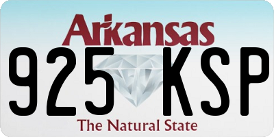AR license plate 925KSP