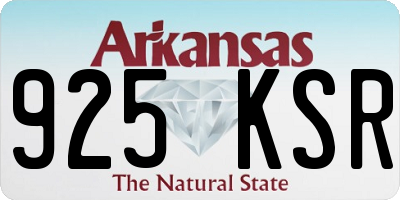 AR license plate 925KSR