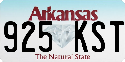 AR license plate 925KST