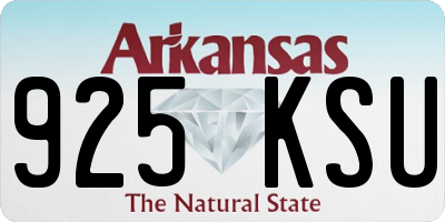 AR license plate 925KSU