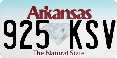 AR license plate 925KSV