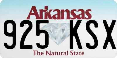 AR license plate 925KSX