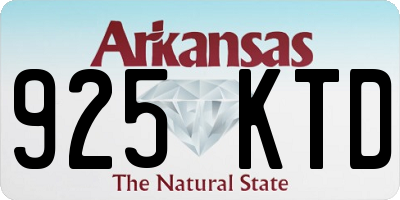 AR license plate 925KTD