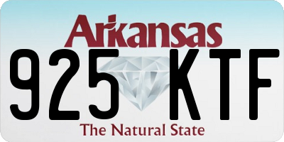 AR license plate 925KTF