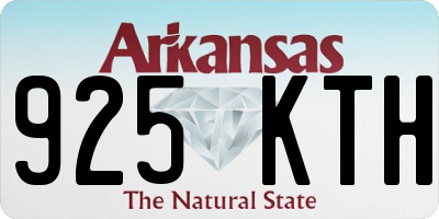 AR license plate 925KTH