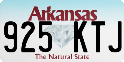 AR license plate 925KTJ