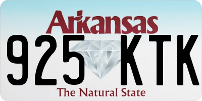 AR license plate 925KTK