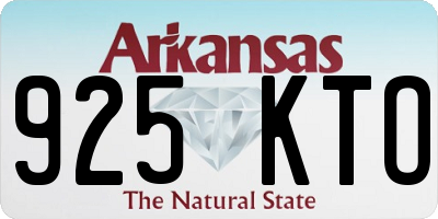 AR license plate 925KTO