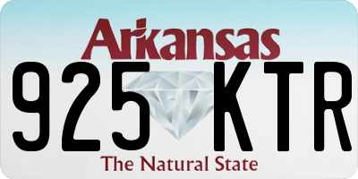 AR license plate 925KTR