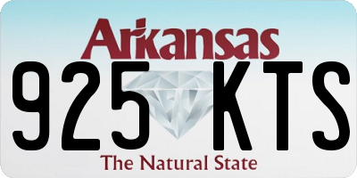 AR license plate 925KTS