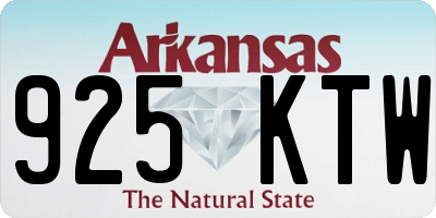 AR license plate 925KTW