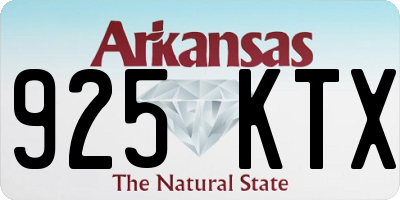 AR license plate 925KTX
