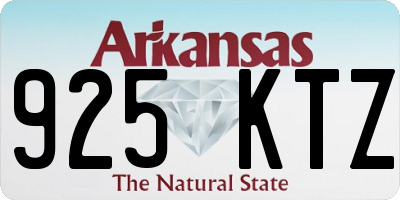 AR license plate 925KTZ