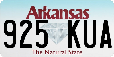 AR license plate 925KUA