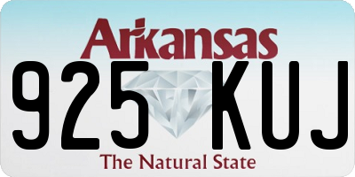 AR license plate 925KUJ