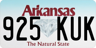 AR license plate 925KUK