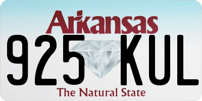 AR license plate 925KUL