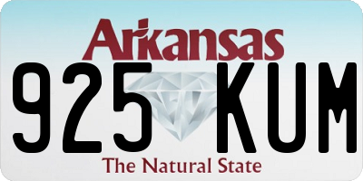 AR license plate 925KUM