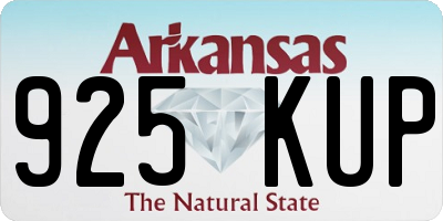 AR license plate 925KUP