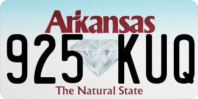 AR license plate 925KUQ