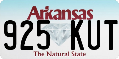 AR license plate 925KUT