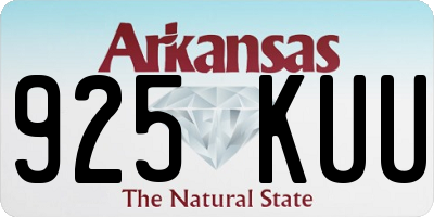 AR license plate 925KUU