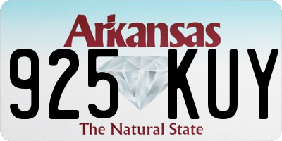 AR license plate 925KUY