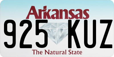 AR license plate 925KUZ