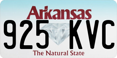 AR license plate 925KVC