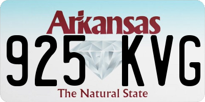 AR license plate 925KVG