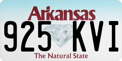 AR license plate 925KVI
