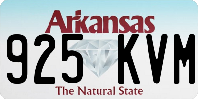AR license plate 925KVM