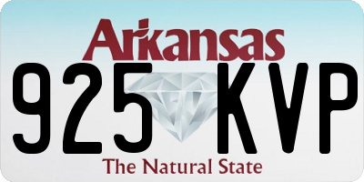 AR license plate 925KVP