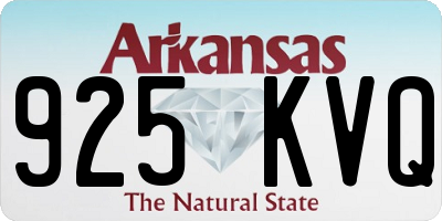 AR license plate 925KVQ