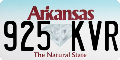 AR license plate 925KVR