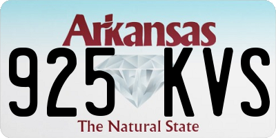 AR license plate 925KVS